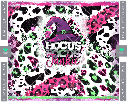 Tumbler Wrap: Hoc Poc Junkie (2-pack) - PNG - Digital Design