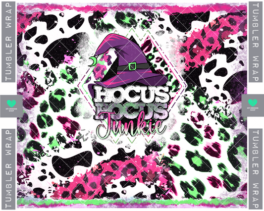 Tumbler Wrap: Hoc Poc Junkie (2-pack) - PNG - Digital Design