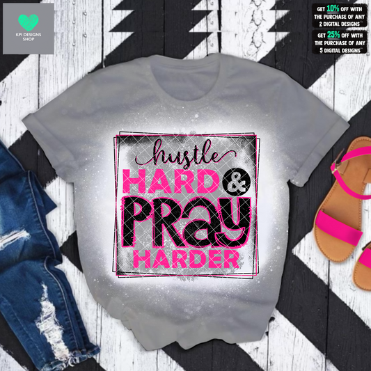Hustle Hard Pray Harder (6-pack) - June2022 - PNG - Digital Design