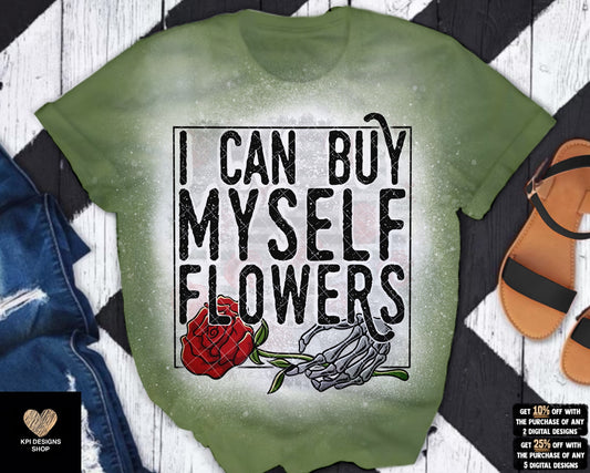 I Can Buy Myself Flowers (4-pack) - Jan2023 - PNG - Digital Design