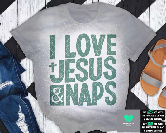 I Love Jesus & Naps (8-pack) - Aug2022 - PNG - Digital Design