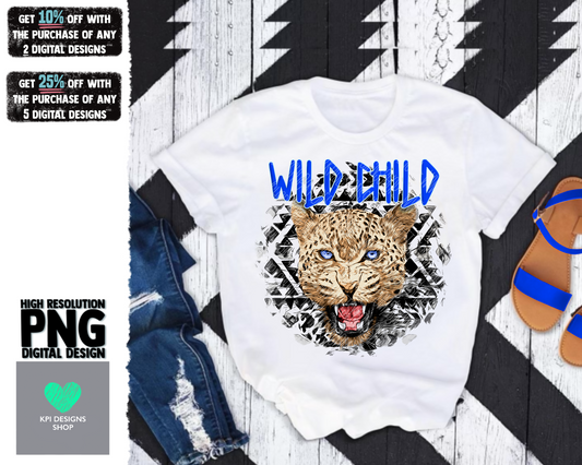 Wild Child (blue) - Jan2022 - PNG - Digital Design