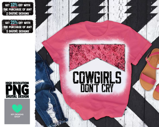 Cowgirls Don't Cry - Jan2022 - PNG - Digital Design