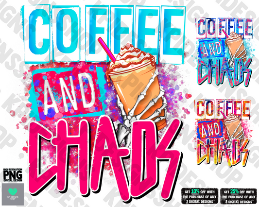 Coffee and Chaos (3-pack) - Jan2022 - PNG - Digital Design