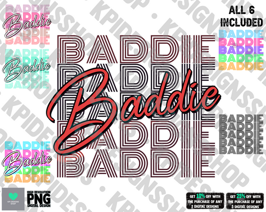 Baddie (6-pack) - Feb2022 - PNG - Digital Design