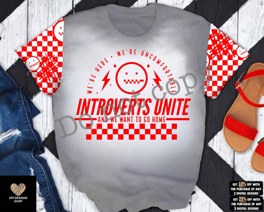 Introverts Unite (3-pack) - Dec2022 - PNG - Digital Design