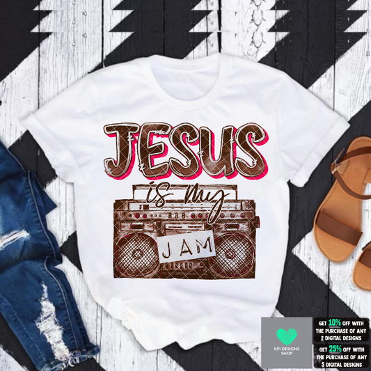 Jesus is my Jam (6-pack) - July2022 - PNG - Digital Design