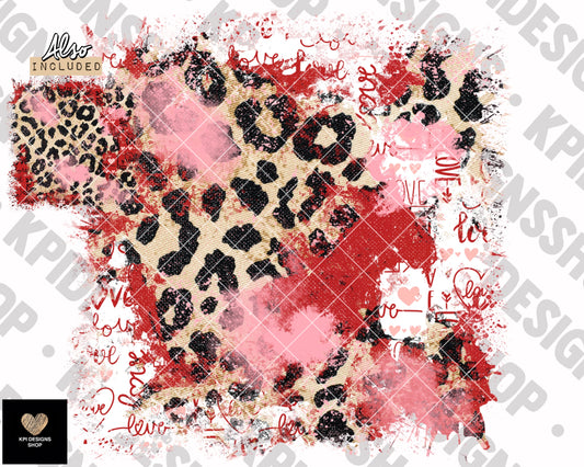 Sleeve: Love Junkie Leopard (2-pack) - Jan2023 - PNG - Digital Design