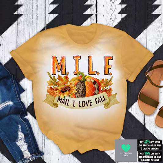 Man, I Love Fall (Pumpkin) - July2022 - PNG - Digital Design