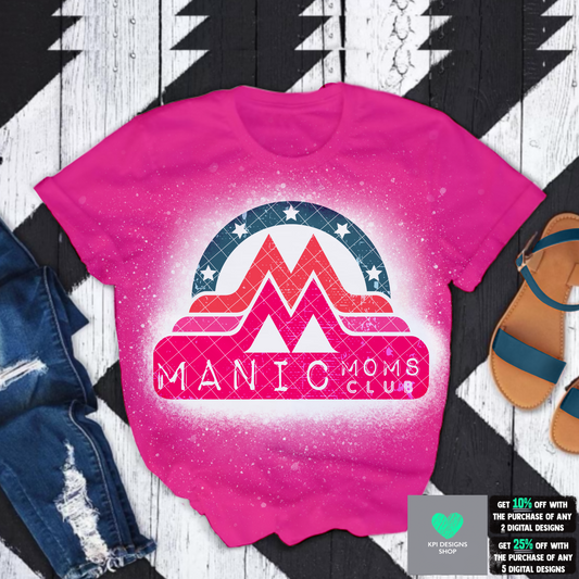 Manic Mom's Club (3-pack)- May2022 - PNG - Digital Design