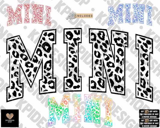 Leopard Mini (4-pack) - Feb2023 - PNG - Digital Design