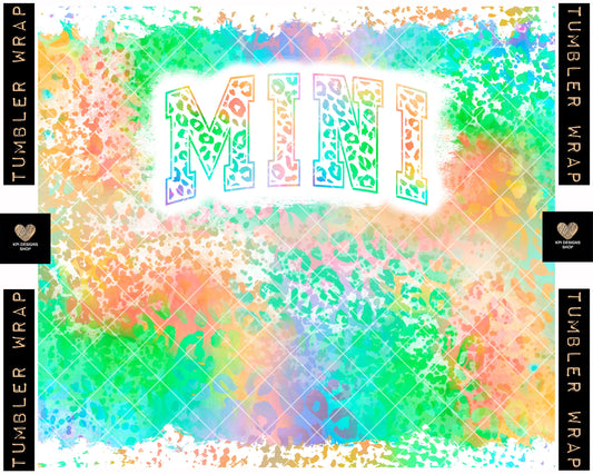 Tumbler Wrap: Leopard Mini - Feb2023 - PNG - Digital Design