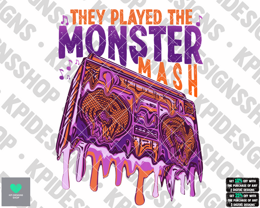 They Played The Monster Mash - Aug2022 - PNG - Digital Design
