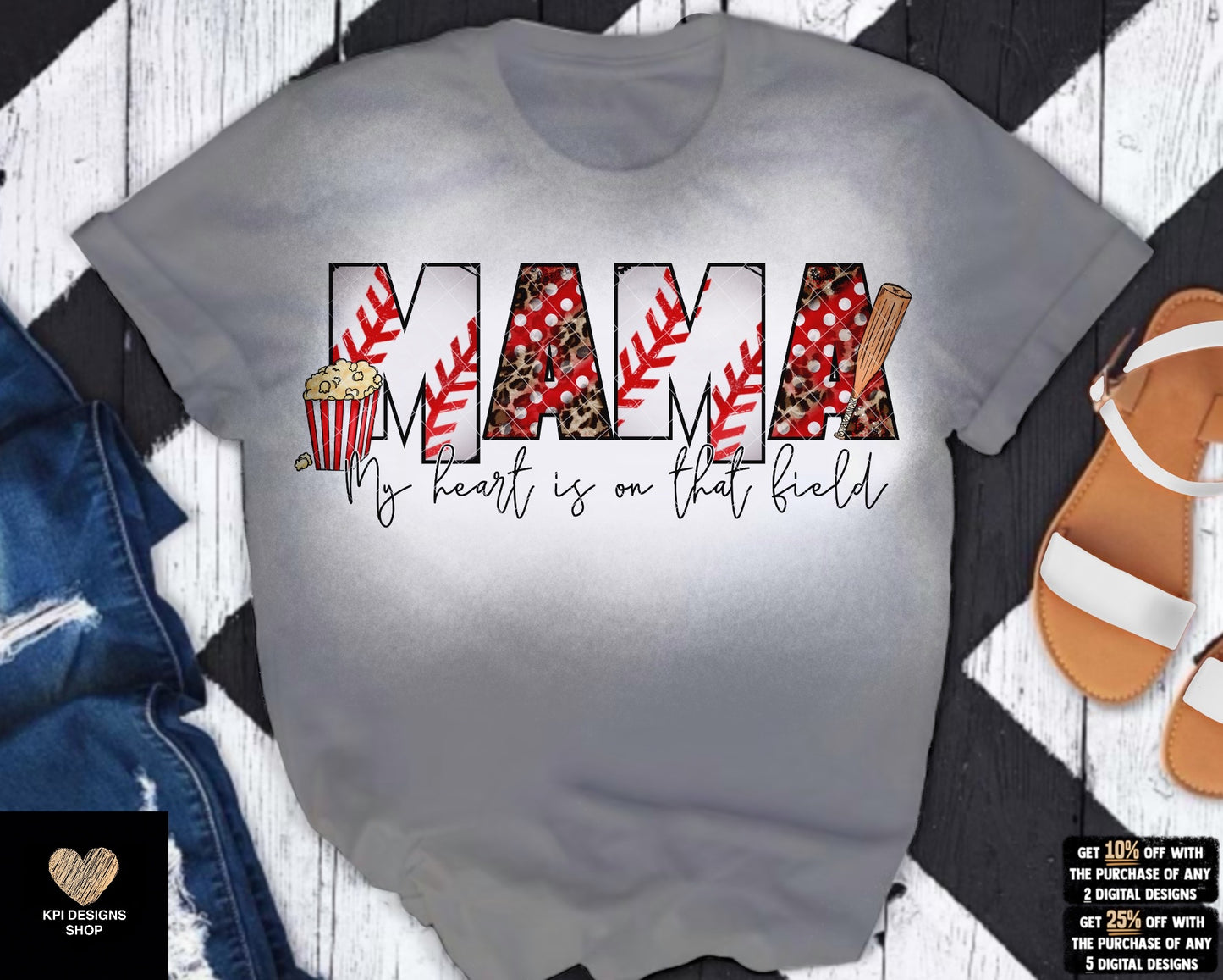 Baseball: My Heart is On That Field - Feb2023 - PNG - Digital Design