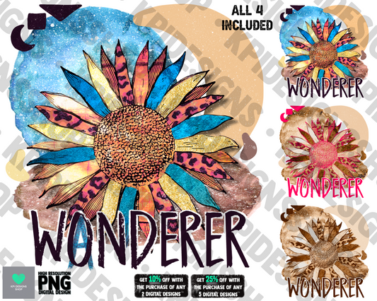Wonderer (4-pack) - Feb2022 - PNG - Digital Design