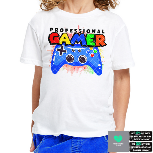 Professional Gamer (Kids) - May2022 - PNG - Digital Design