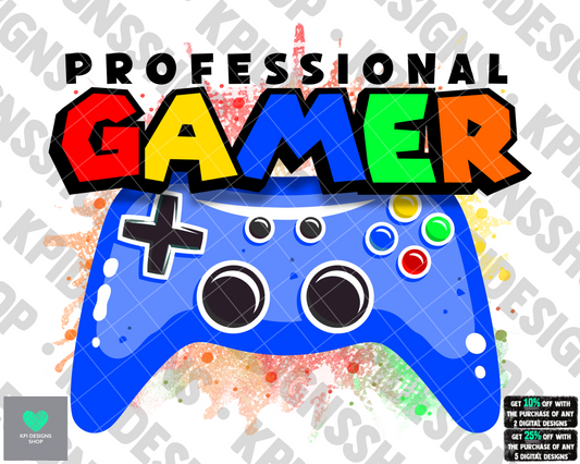 Professional Gamer (Kids) - May2022 - PNG - Digital Design