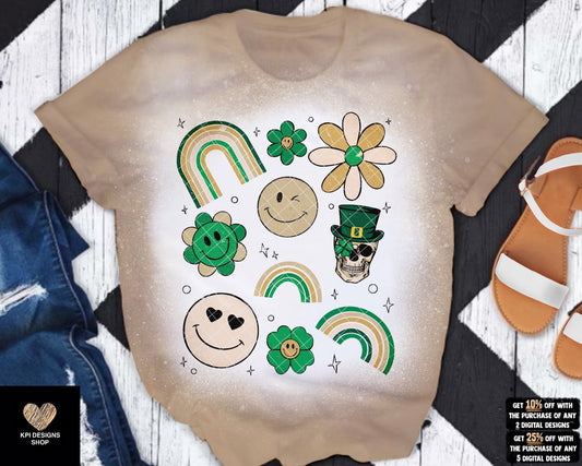 Retro St. Patrick's Day - Feb2023 - PNG - Digital Design