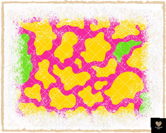 Sleeve: Pink, Green, & Yellow Giraffe (SZA) - April2023 - PNG - Digital Design (Personal Use Recommended)