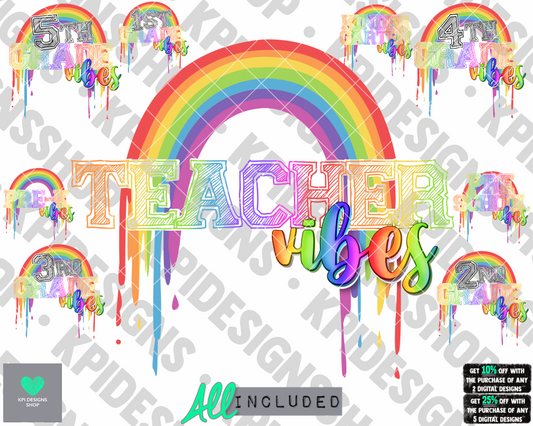 BUNDLE: School Vibes (9-pack) - July2022 - PNG - Digital Design
