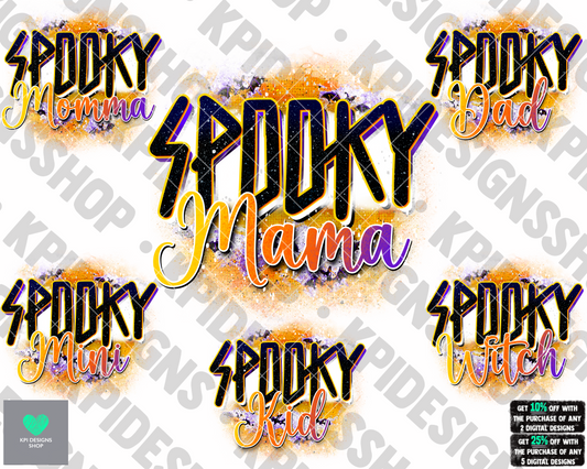 Spooky Bundle (6-pack) - July2022 - PNG - Digital Design
