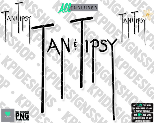 Tan & Tipsy (3-pack) - Apr2022 - PNG - Digital Design