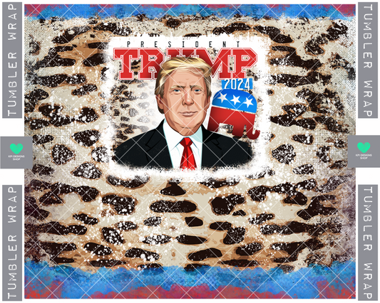 BOGO Tumbler Wrap: Trump 2024 - PNG - Nov2022 - Digital Design