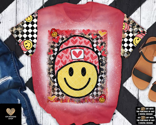 Valentine's Smiley (2-pack) - Dec2022 - PNG - Digital Design