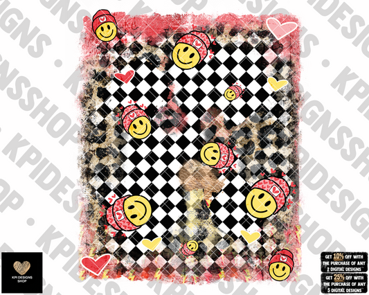 Sleeve: Valentine's Smiley - Dec2022 - PNG - Digital Design