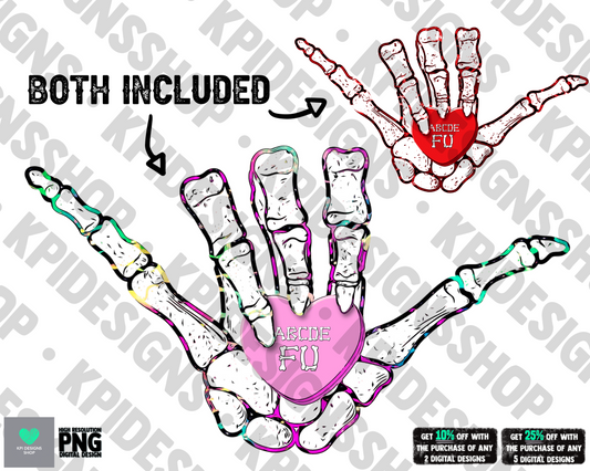 Skelly Hand ABCDEFU (2-pack) - Jan2022 - PNG - Digital Design