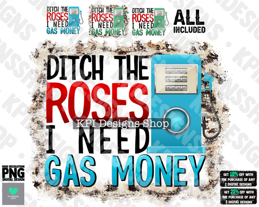Gas Money (4-pack) - Mar2022 - PNG - Digital Design