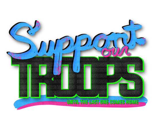 Support Our Troops (bundle) - PNG - Digital Design