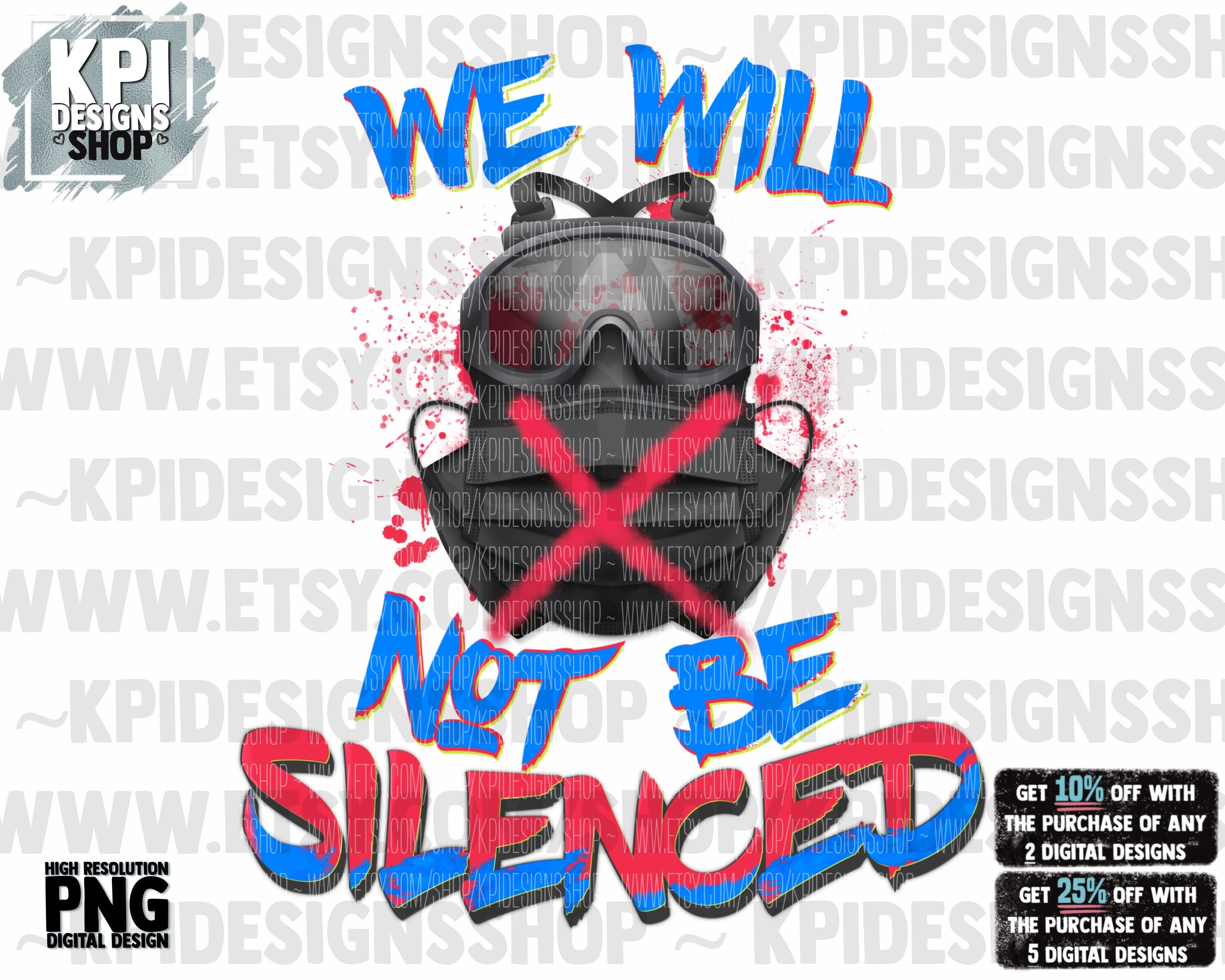 I will not be silenced PNG DIGITAL Design – KPI Designs Shop