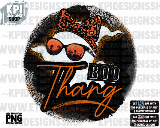 Boo Thang - Halloween Vibes - Spooky Mama - PNG - Digital Design