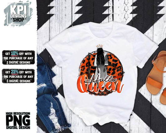 HalloQueen - Hallo Queen - Halloween Queen - PNG - Digital Design