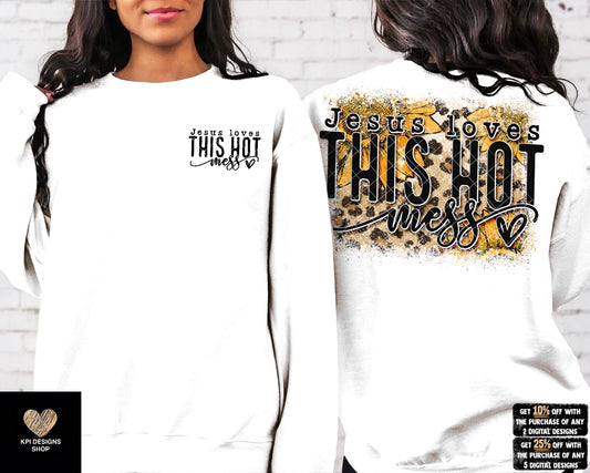 Jesus Loves This Hot Mess (3-pack) - April2023 - PNG - Digital Design