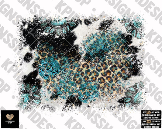 Sleeve: Cow Print (Just Wait In The Truck) - Mar2023 - PNG - Digital Design