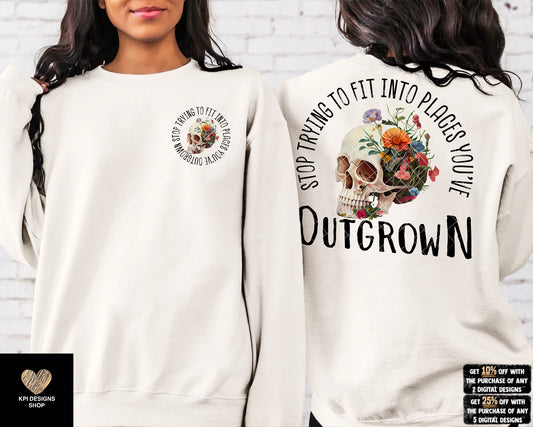 Stop Trying to Fit Into Places You've Outgrown (3-pack) - Mar2023 - PNG - Digital Design