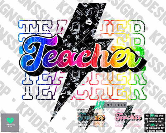 Teacher Bolt (3-pack) - July2022 - PNG - Digital Design