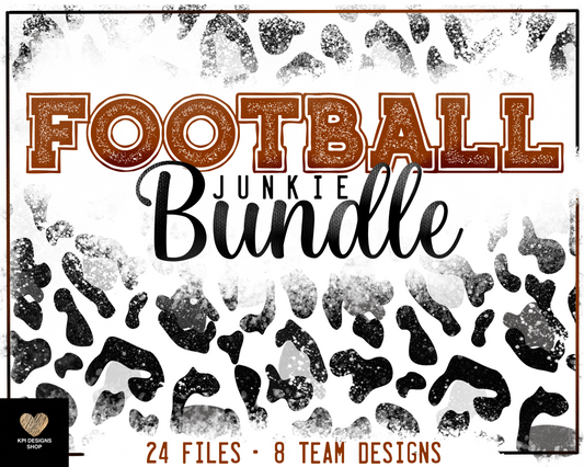 BUNDLE: Football Junkie & Mama (24-pack) - Jan2023 - PNG - Digital Design