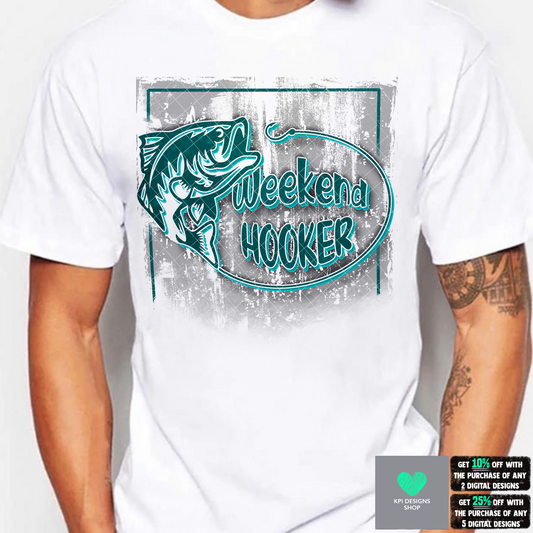 Weekend Hooker - 5-pack (Fishing) - Feb2022 - PNG - Digital Design