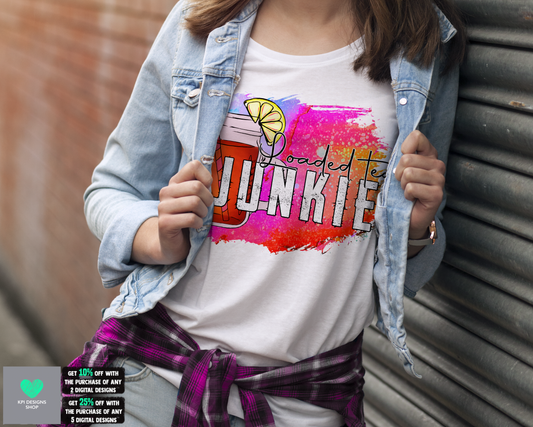 Loaded Tea Junkie (2-pack) - Feb2022 - PNG - Digital Design