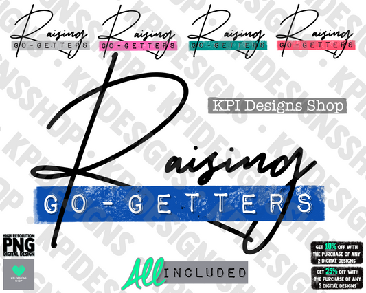 Raising Go-Getters (5-pack) - Mar2022 - PNG - Digital Design