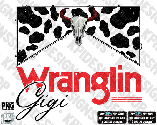 Wranglin GiGi - PNG - Digital Design